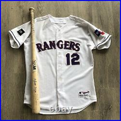 2005 Alfonso Soriano Texas Rangers Game Used Worn Signed Jersey Bat 40/40/40