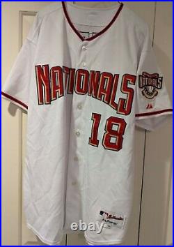 2005 Terrmel Sledge Washington Nationals game used home jersey Nats 1st year
