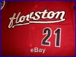 2006 Andy Pettitte Houston Astros Game Worn Alternate Jersey, 45 Year Patch