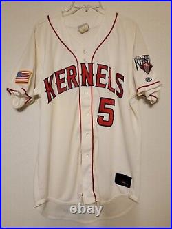 2006 Cedar Rapids Kernels Minor League Baseball Game Used Home Jersey #5