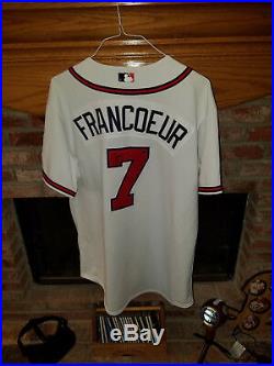 2006 Jeff Francoeur Atlanta Braves Game Worn Game Used Home Auto. MLB Jersey