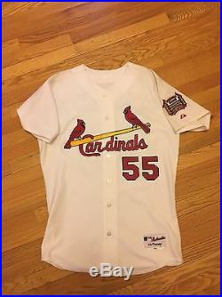 2006 Skip Schumaker Cardinals Game Used Worn Jersey. WS Champs. Rare