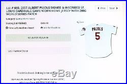 2007 Albert Pujols Signed St. Louis Cardinals Game Used Worn Jersey
