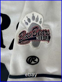 2007 mobile baybears game worn jersey PHIL AVLAS Rare defunct minor league