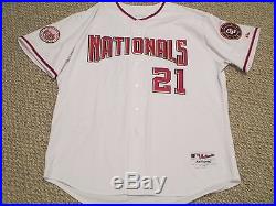 2008 Dmitri Young Washington Nationals game used jersey 1st gm Nationals Park