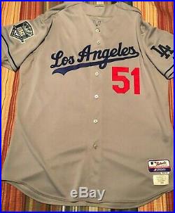 2008 Jonathan Broxton Los Angeles Dodger Game Worn jersey Size 54 50-year patch