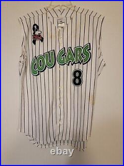 2008 Kane County Cougars Midwest Minor League Baseball Game Used Home Jersey #8