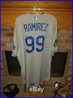 2008 Manny Ramirez Los Angeles Dodgers Game Worn Game Used Away MLB Jersey