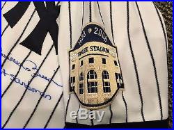 2008 Mariano Rivera New York Yankees Game Used Baseball Jersey Exit Sandman Jsa
