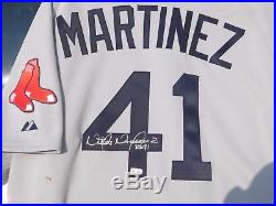 2009 Boston Red Sox Victor Martinez autographed game worn jersey Tigers Indians