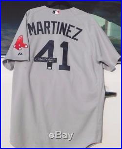 2009 Boston Red Sox Victor Martinez autographed game worn jersey Tigers Indians