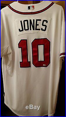 2009 Chipper Jones Game Used Jersey Atlanta Braves Future HOF (MLB Auth)