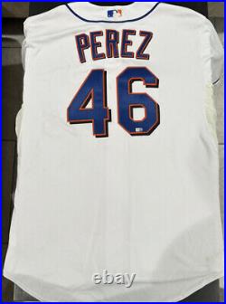 2009 Oliver Perez Game Used Jersey 1st game at Citi field. Inaugural season