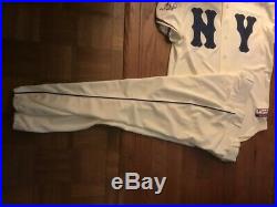 2009 RARE NY METS SHINES NY TBTC GAME USED WORN JERSEY PANTS WithMLB HOLOGRAMS