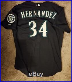 2009 Seattle Mariners Felix Hernandez Game Worn Issued Jersey
