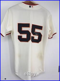 2009 Tim Lincecum SF Giants Game Used / Worn & Autographed Home Jersey