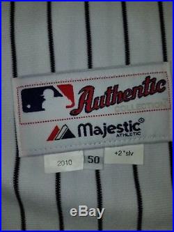 2010 Game Worn Majestic New York Yankees Joba Chamberlain Jersey Size 50 Piling