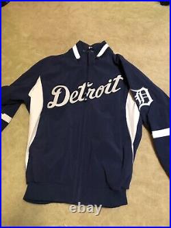 2010 Hof Jim Leyland Detroit Tigers Game Used Worn Home Jacket Jersey