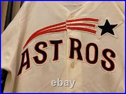 2010 Houston Astros 1965 Shooting Star TBTC Game Used Jersey MLB Authenticated