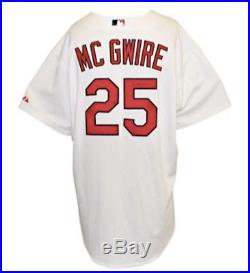 2010 Mark Mcgwire Cardinals Game Worn And Signed Jersey. Photomatched