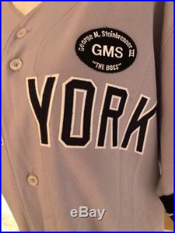 2010 New York Yankees Alcs Game Worn Marcus Thames Jersey/ 2 Patches / Coa