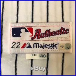 2010 New York Yankees Jackie Robinson Day Game Used Jersey #42 MLB Authenticated
