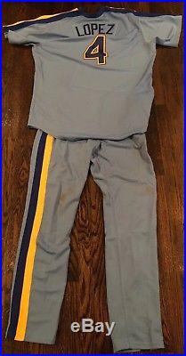 2010 Seattle Mariners Retro Game Used/worn Jose Lopez Jersey + Pants / Mlb Auth