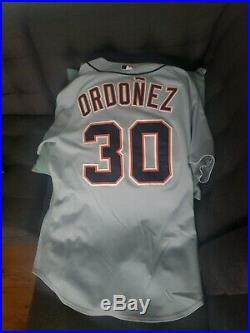 2010 Tigers Magglio Ordonez Game Used Jersey Very Rare Look