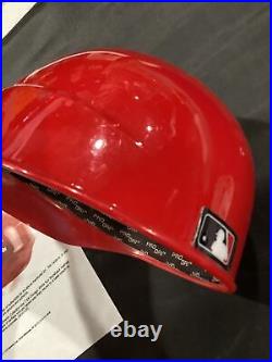 2010's Chicago White Sox Game Used Throwback Baseball Helmet Mears COA Letter