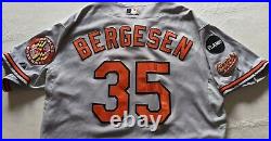 2011 Brad Bergesen Baltimore Orioles game road home jersey- Flanny mem. Patch