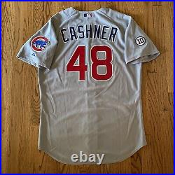 2011 Chicago Cubs Andrew Cashner Majestic team issued game worn Jersey sz 48 XL