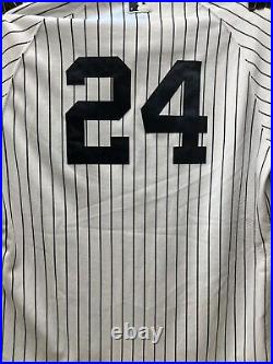 2011 NY Yankees Robinson Cano Game Used Worn Photo Matched Jersey NICE Wear