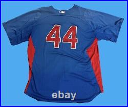 2012 Anthony Rizzo Game Used Chicago Cubs Spring Training BP Jersey PHOTOMATCHED
