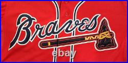 2012 BRANDON BEACHY Game Worn Used Atlanta BRAVES Jersey Signed JSA COA MLB HOLO