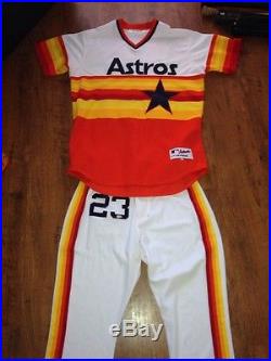 2012 Chris Johnson Houston Astros Game Used Worn TBTC Jersey Set With Mlb Holo