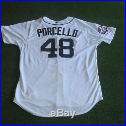 2012 Detroit Tigers Game Used Worn Issued World Series Jersey Porcello Cy Young