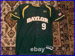 2012 Max Muncy #9 Baylor Bears GREEN Game Worn Jersey Dodgers All Star