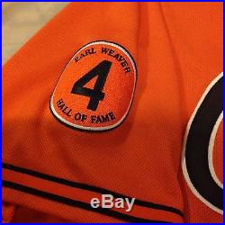 2013 Baltimore Orioles Darren O'Day Game Used/Team issued Orange Jersey