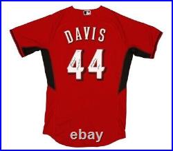 2013 Eric Davis Game Worn and Signed Cincinnati Reds Spring Training Jersey