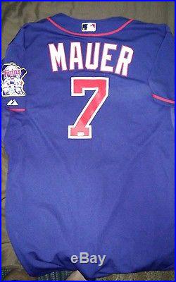 2013 Joe Mauer Minnesota Twins Game Used Jersey MLB Auth 4-4-13