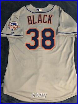 2013 New York Mets Game Used Worn Vic Black Jersey ASG MLB Authenticated COA