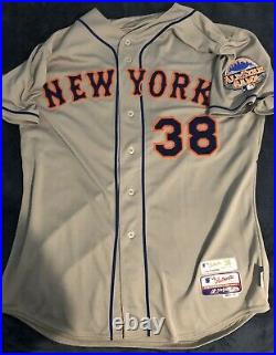 2013 New York Mets Game Used Worn Vic Black Jersey ASG MLB Authenticated COA