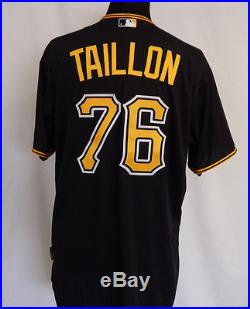 2013 Pittsburgh Pirates Jameson Taillon #76 Game Issued Black Alternate Jersey