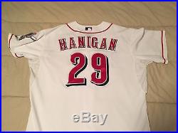2013 Ryan Hanigan Game Used Jersey Cincinnati Reds Boston Red Sox