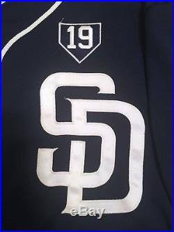 2014 CAMERON MAYBIN Game Used Padres Jersey #24 Gwynn Patch MLB Authenticated