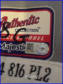 2014 Game Used Autographed David Price Tigers Post Season Jersey! (MLB AUTH)