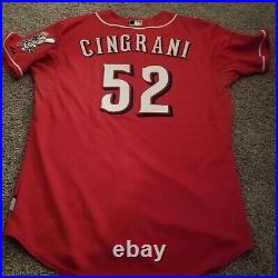 2014 Game Worn MLB Majestic Cincinnati Reds Tony Cingrani Alt Red Home Jersey