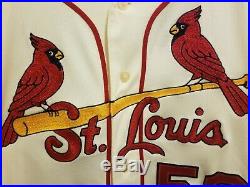2014 Game Worn Majestic St. Louis Cardinals Scruggs Jersey Size 48