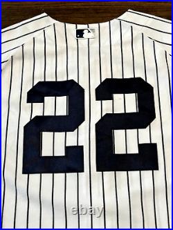 2014 Jacoby Ellsbury New York Yankees Game Used Worn Baseball Jersey! MLB Holo