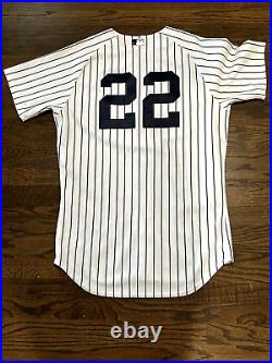 2014 Jacoby Ellsbury New York Yankees Game Used Worn Baseball Jersey! MLB Holo